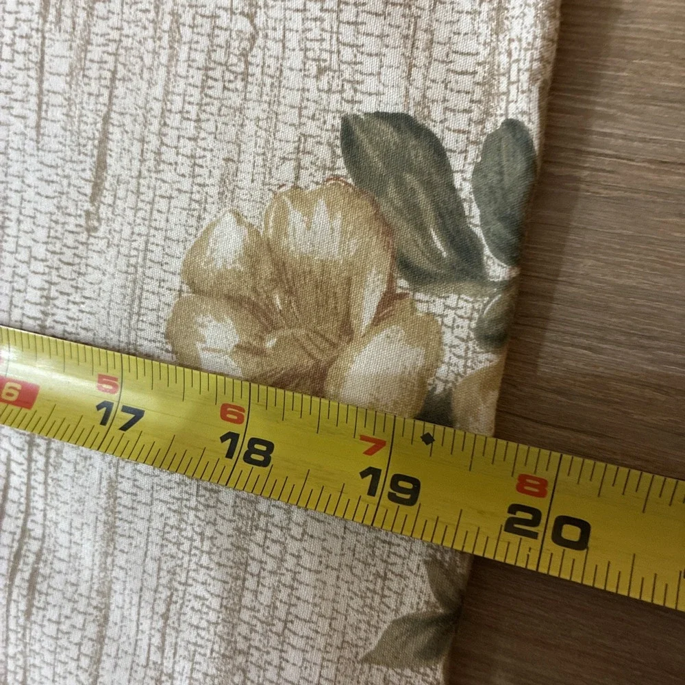 Vintage Dan River Pillowcase (2) King Floral Made in USA No Iron Percale 19.5x40